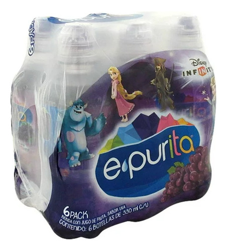 Epurita Agua Con Jugo De Uva - 6 Piezas