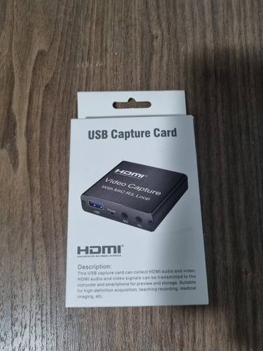 Tarjeta De Captura Hdmi Full Hd 1080p 60fps De Audio Y Video