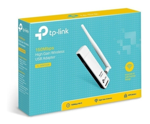 Imagen 7 de 8 de Receptor Wifi Tp-link Tl-wn722n Antena 150 Mbps Internet Pc