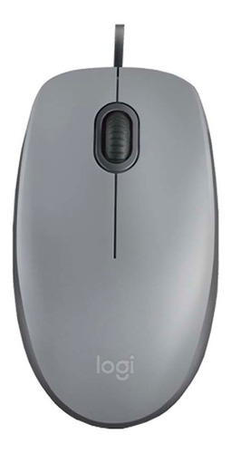 Imagem 1 de 5 de Mouse Com Fio M110 Logitech Cinza Com Nf Pronta Entrega