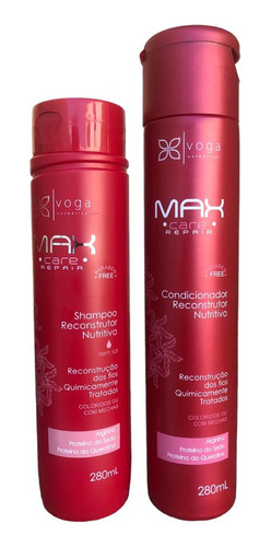 Kit Shampoo Condicionador Nutritivo Max Care Repair Voga
