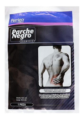 Parche Negro Para Dolores Musculares  1 Pza