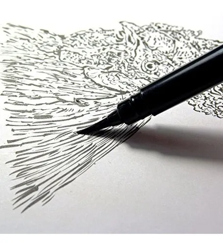 Pentel Arts Pocket Brush Pen Incluye 2 Recargas De Tinta Neg