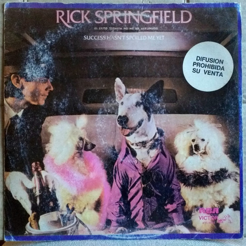 Rick Springfield - El Exito Todavia No Me Ha...- Lp Año 1982