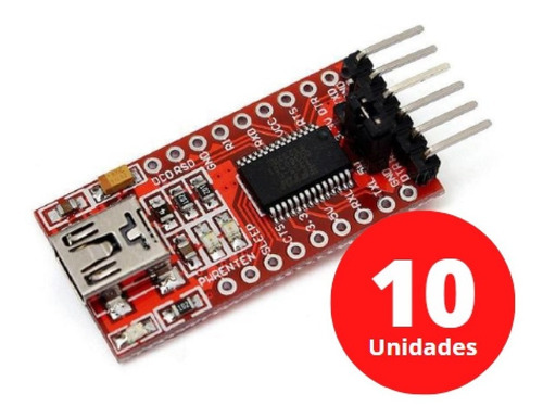 10 Unidades Ftdi Ft232rl Usb Serial Módulo Arduino Esp8266