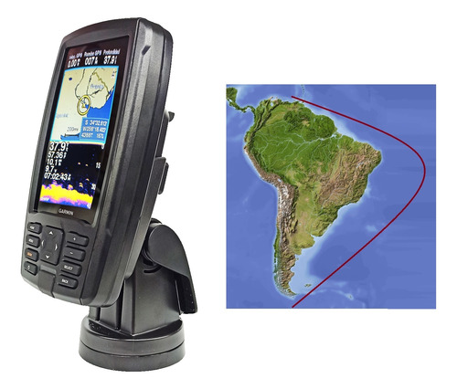 Plotter Ecosonda 43 Cv Plus Garmin Con Transductor + Carta