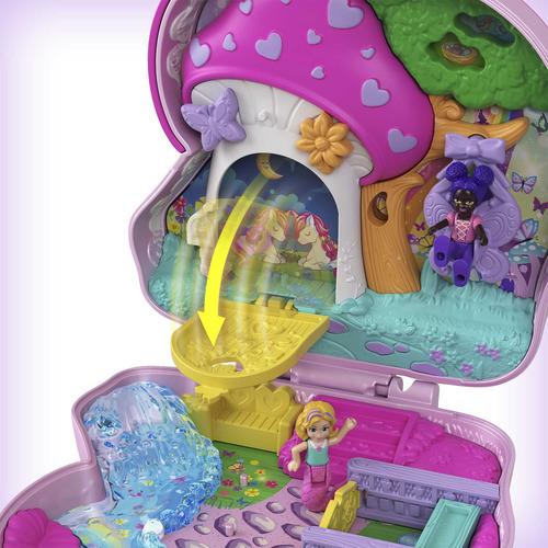 Fiesta de té con microunicornios Polly Pocket, Mattel