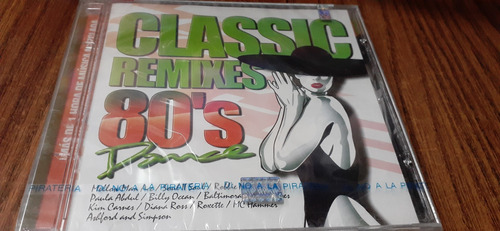 Cd Clássics Remixes 80s Dance,varios Nuevo Sellado 