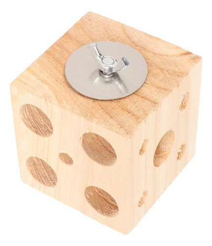 Juguete Block Bird Forrajear Y Triturar Madera Para Masticar