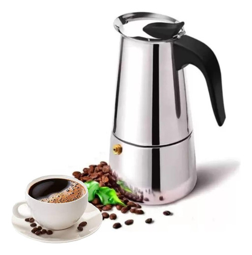 Cafeteira Italiana Inox Expresso Manual 200ml 4 Xícaras Café