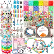 Comprar Kit Pulseras Collares Polímero Arcilla Joyas Regalo Moradouy