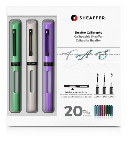 Sheaffer Kit Maxi Caligrafia Boligrafo Neo-menta Blanco