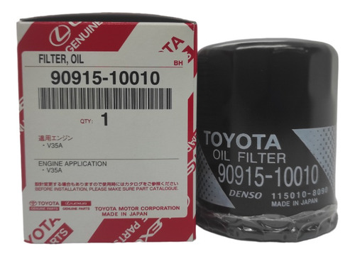 Filtro De Aceite 90915 10010 Toyota Tundra Roraima Sequoia