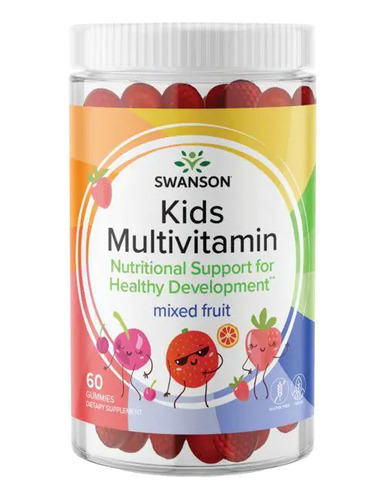 Multivitaminico Para Niños 60 Gomitas Mixed Fruit Swanson 