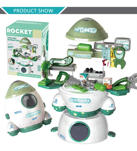 Set De Herramientas Para Niños 30 Piezas Rocket Cod 2418