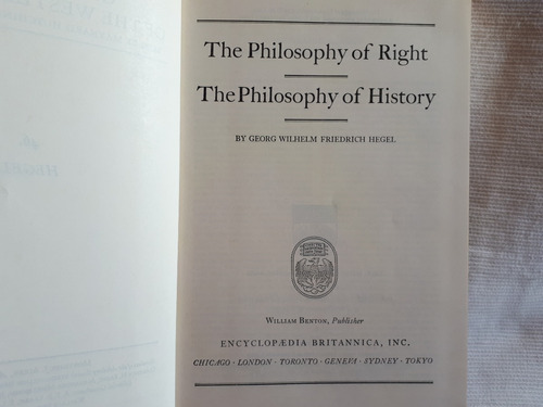 The Philosophy Of Right Philosophy History Hegel En Ingles