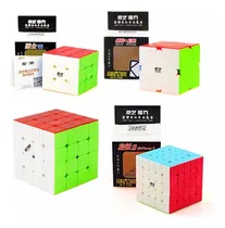 Comprar Cubos Rubik Combo Qiyi 4 Cubos Originales + 4 Bases Moyu