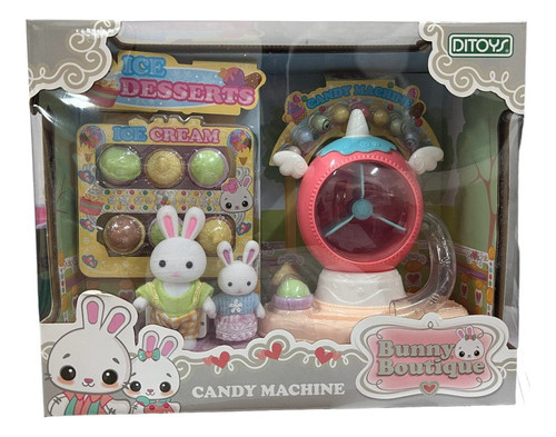 Bunny Boutique Set Candy Machine Con Conejita Ditoys 2551