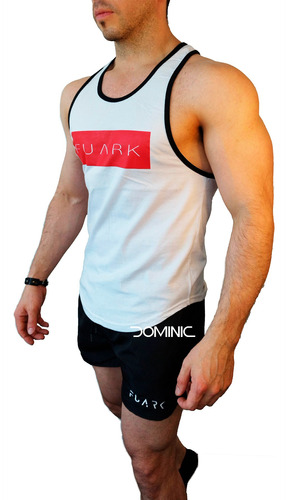 Musculosa Sudadera Reborde Hombre Gym Fit Estampa Fuark