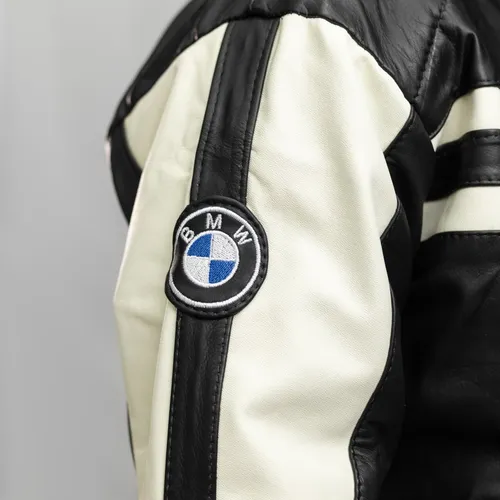 Jaqueta couro best sale bmw