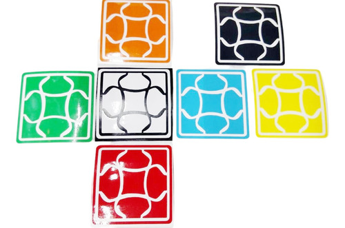 Cubo Rubik Stickers Fluffy Qiyi 3x3