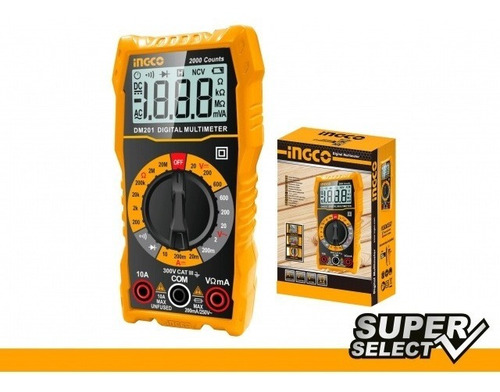 Tester Multimetro Digital Super Select Dm2002 - Smf