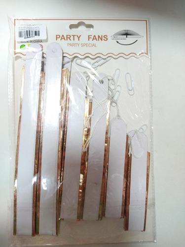 Imagen 2 de 2 de Kit Decoracion Rosetas Papel Metalizadas Dorada X6