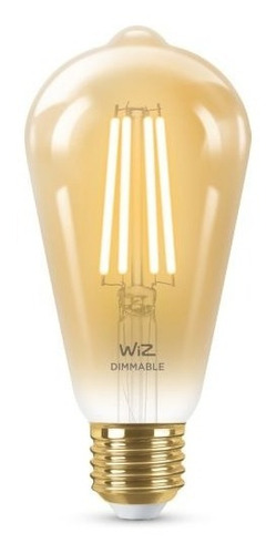 Lámpara Led Filamento Wiz Wifi Edison Ámbar 6.9w Dimerizable