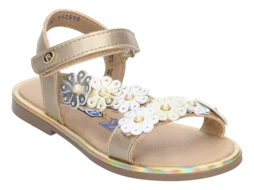 Sandalias Coqueta Dorado Para Ni a cta962 Meses sin intereses