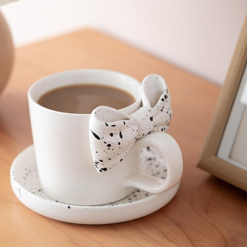 Taza De Café De Cerámica Con Nudo De Lazo Para Bebidas
