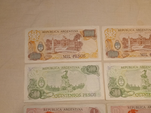 Billetes Antiguos Vintage De Argentina Peso Austral Son 8