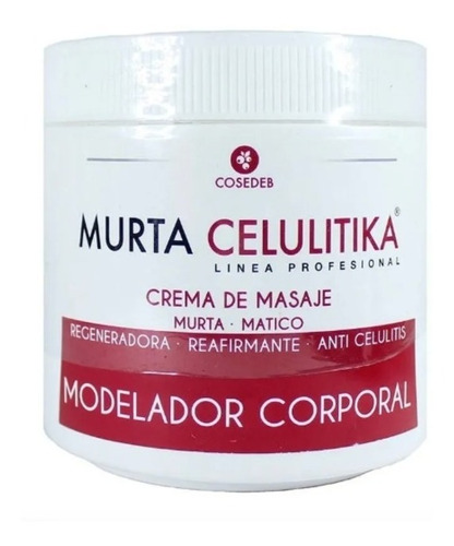 Crema Reafirmante Anti Celulitis Murta Matico 500grs + Envío