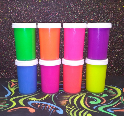 Pintura Neon - Set 8 Und. X 375grs. (c/u)