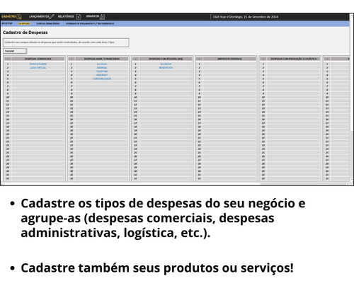 Planilha Fluxo De Caixa Empresarial