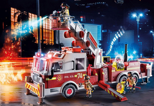 Playmobil VehĂculos De Rescate, Motor De Bomberos Con Escale