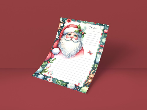 Kit Imprimible Carta Papa Noel Navidad P337
