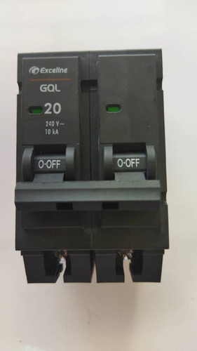 Breaker Bifasico 20 Amp Exceline