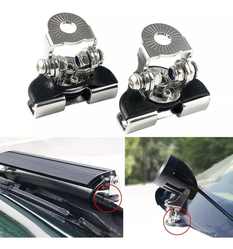 X2 Soporte Capot Para Neblineros Barras Led Fijos Universal