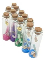 Comprar 12 Mini Recuerdos, Souvenirs, Botellitas De Vidrio Decoradas