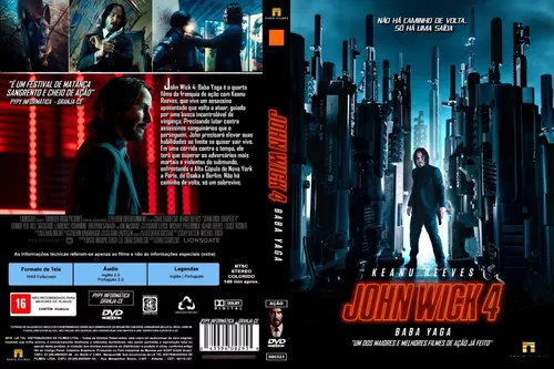 Dvd John Wick 4 - Baba Yaga (2023) Dublado E Legendado