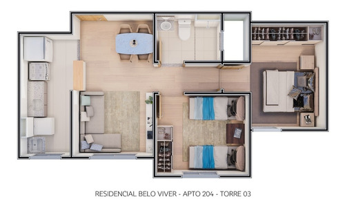 Imagem 13 de 14 de Qr 110 Res Belo Viver Samambaia 2 Quartos 1 Vaga 42,11 M² Ac Financiamento - Meuimm291 - 68460454