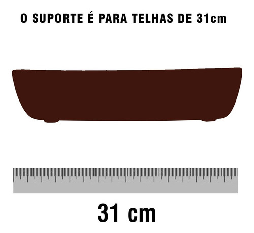 Imagem 6 de 6 de Suporte De Ferro Para Telha De Barro Para Peixes De 31 Cm