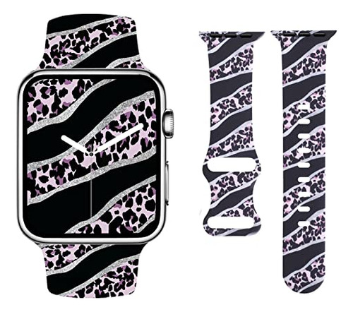 Compatible Con Leopard Apple Watch Band For Women 38mm 40mm
