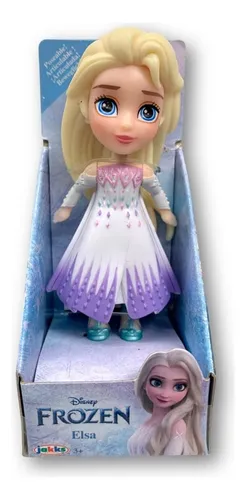 Mu eca Frozen Elsa 10cm Vestido Blanco Tapimovil
