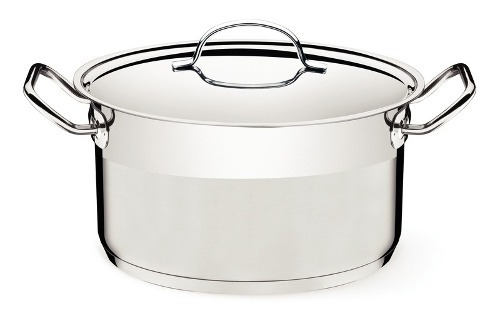 Caçarola Panela Tramontina Professional Funda 20cm 3,6l Inox Cor Aço inox