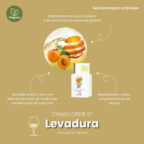 Levadura Zymaflore St Para Vino Blanco Licoroso .5 Kg