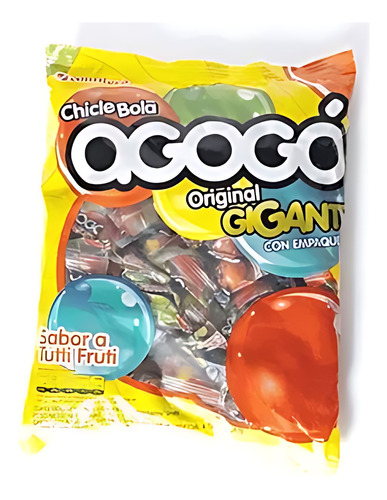 Chicle Bola Agogo Gigante - Bolsa X 100 Und