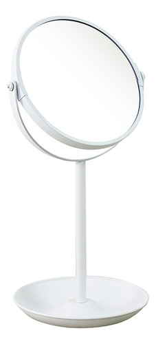 Espejo Mesa Blanco 2 Caras 36,5×16cm Blanco Rotacion 360o Blanco