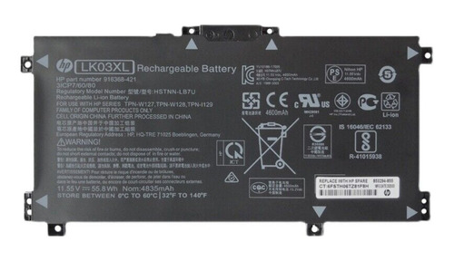 Lk03xl Battery Original 11.55v 52.5wh 3 Cells