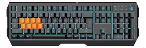 Teclado Optico Negro Retroiluminado Led 8 Teclas Lk